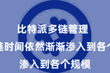 比特派多链管理 区块链时间依然渐渐渗入到各个规模