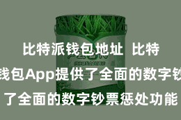 比特派钱包地址  比特派去中心钱包App提供了全面的数字钞票惩处功能