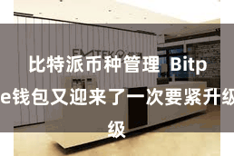 比特派币种管理  Bitpie钱包又迎来了一次要紧升级