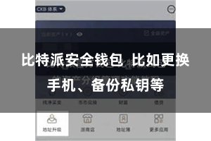 比特派安全钱包  比如更换手机、备份私钥等