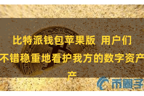 比特派钱包苹果版  用户们不错稳重地看护我方的数字资产